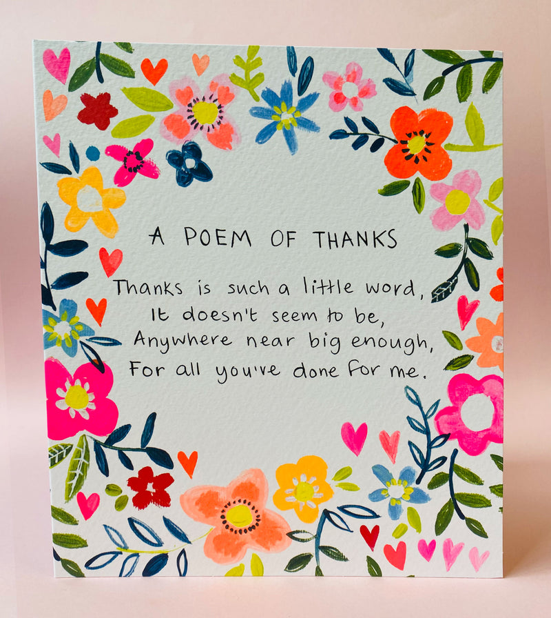 Senti A Poem of Thanks