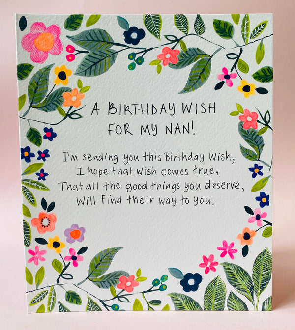 Senti Birthday Wish Nan